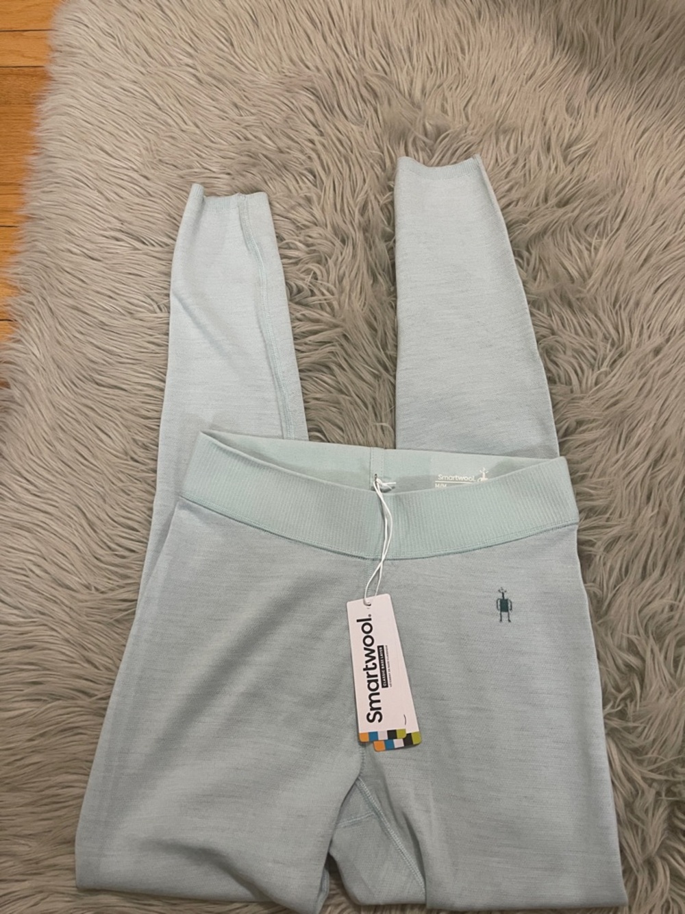 Smartwool Pale Aqua Merino Base Layer Leggings